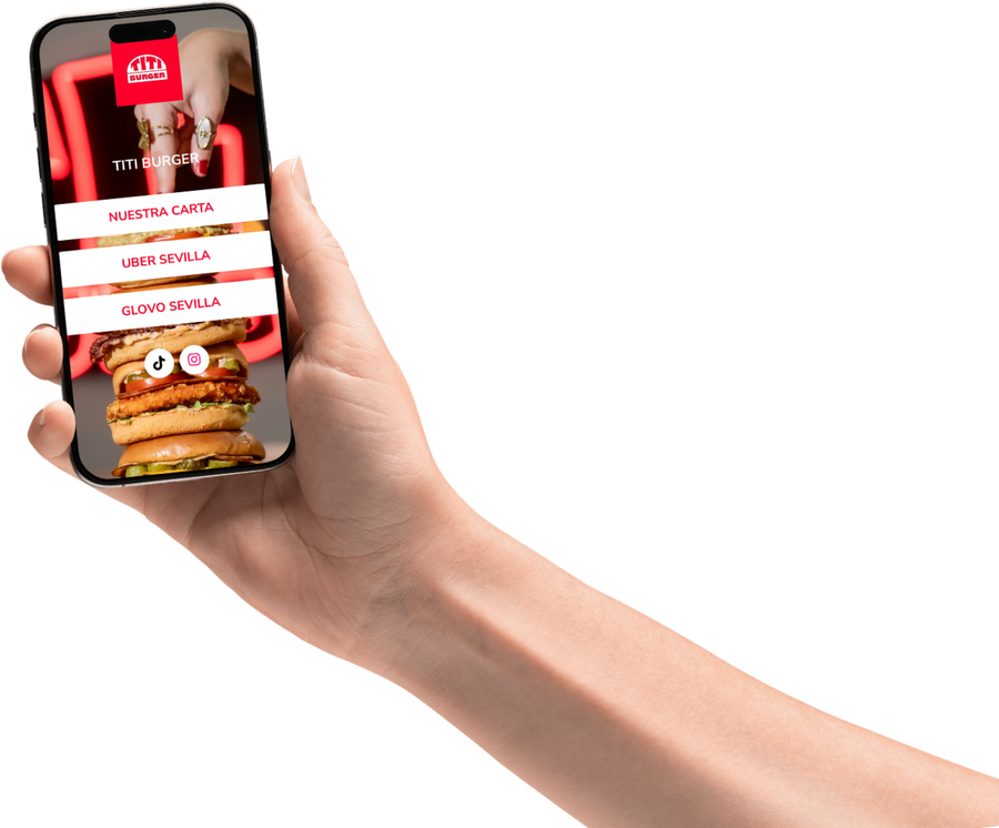 Pide Titi Burger en Uber Eats o Glovo desde tu móvil